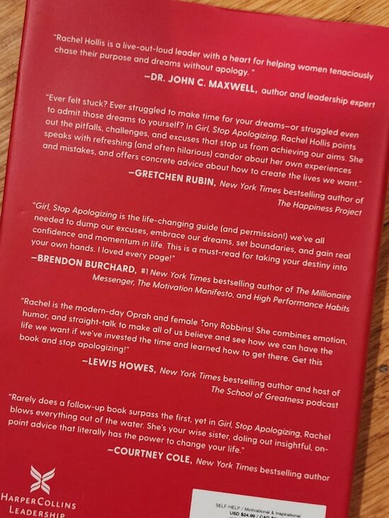 Rachel Hollis Girl Stop Apologizing Hardcover Self Help Book - Picture 5 of 10